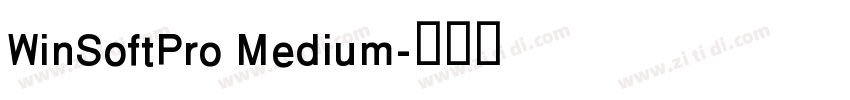 WinSoftPro Medium字体转换 WinSoftPro Medium字体转换